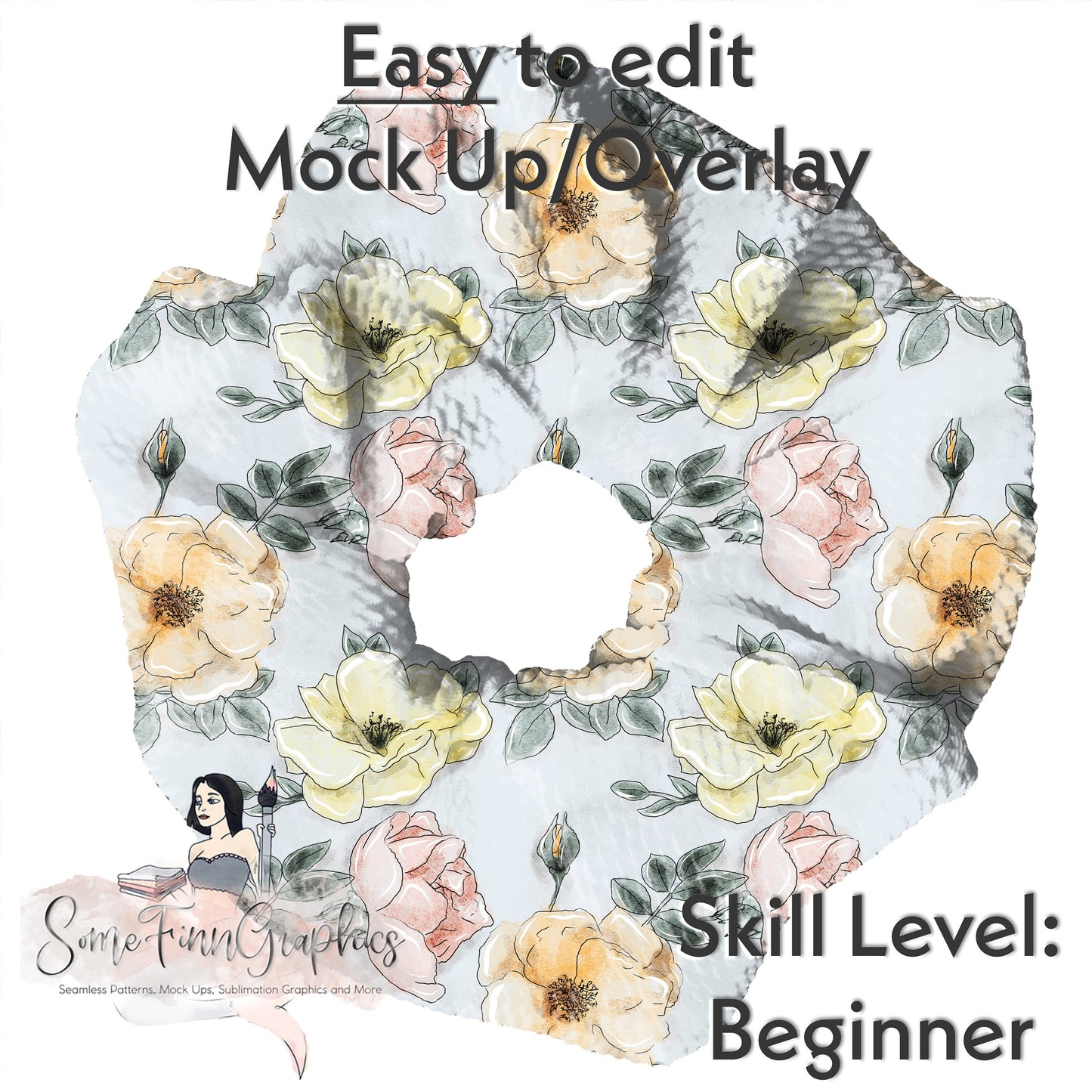 Realistic Scrunchie Mock Up