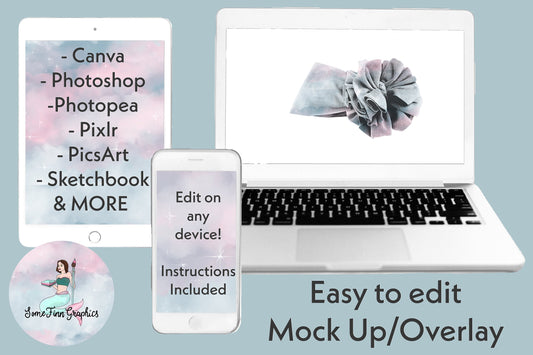 Realistic Shredded Bow Mock Up