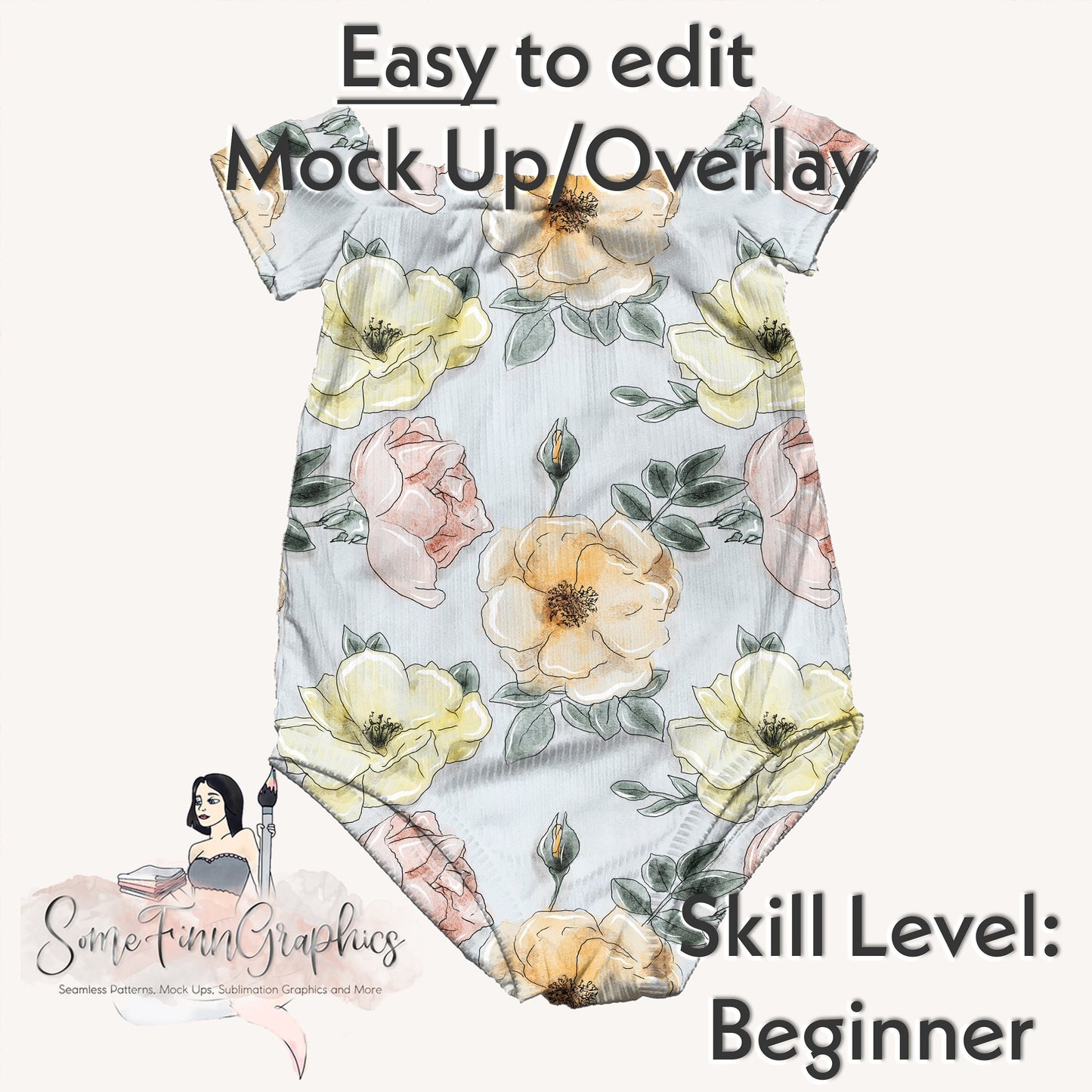 Realistic Off Shoulder Leo Mock Up