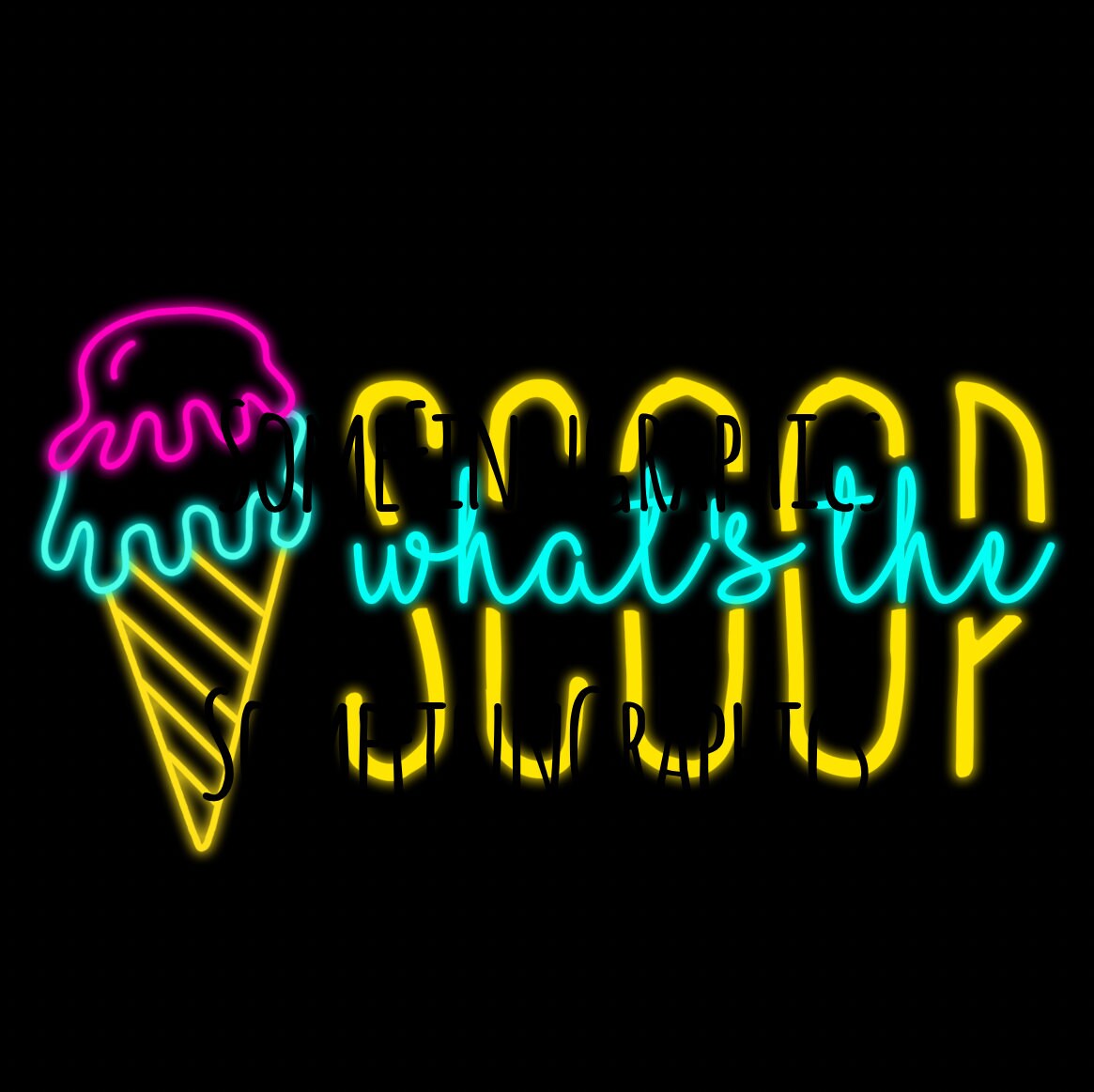 Ice Cream Sublimation Graphic