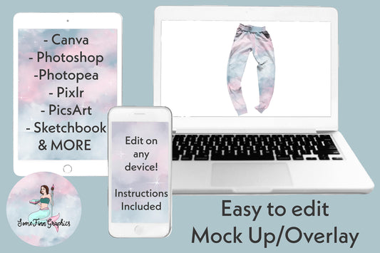 Realistic Joggers Mock Up