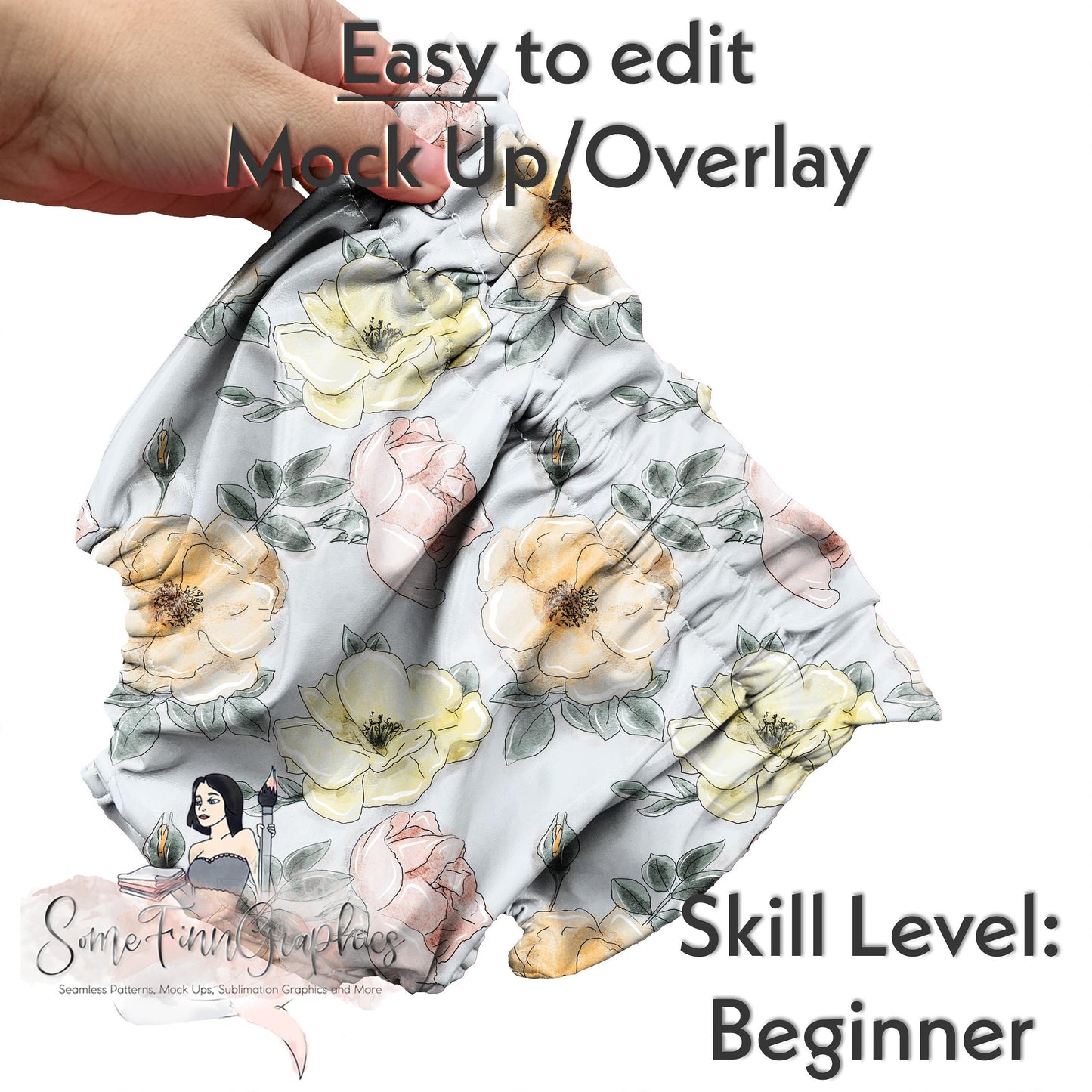 Realistic Bloomers Mock Up