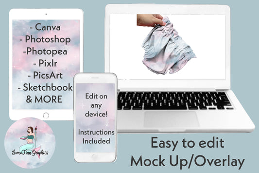 Realistic Bloomers Mock Up