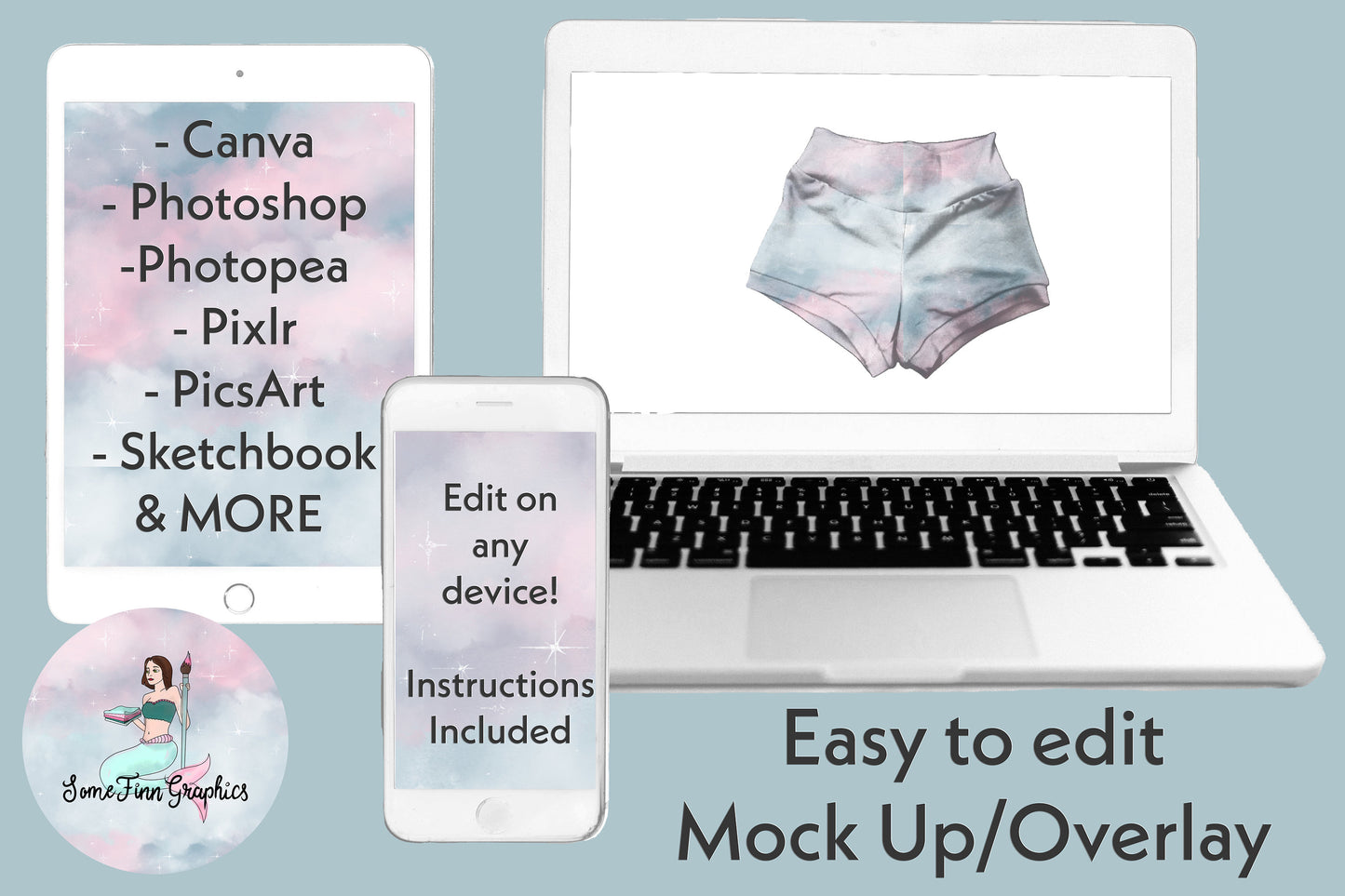 Shorts Realistic Mock-Up