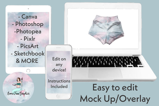 Shorts Realistic Mock-Up