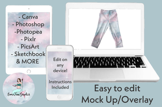 Realistic Leggings Mock-Up