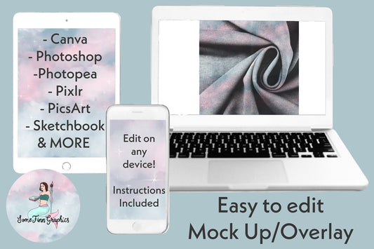 Realistic Fabric Twirl Mock Up