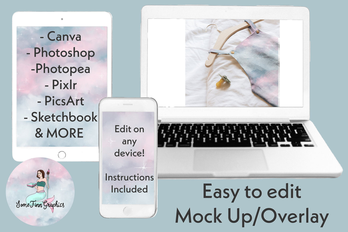 Realistic Overalls Mock Up