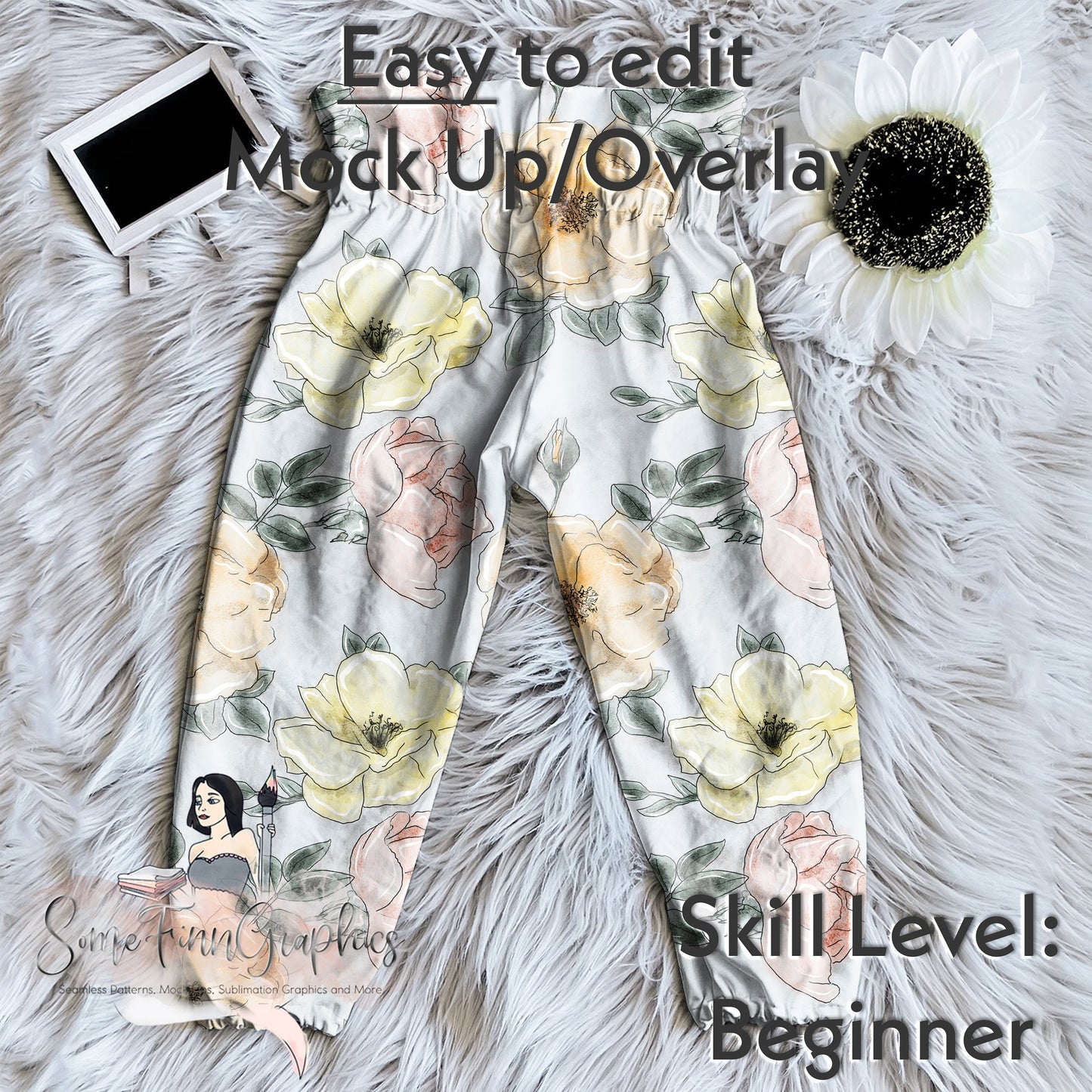 Realistic Pantaloon Pants Mock Up