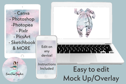 Realistic Alleycat Romper Mock Up