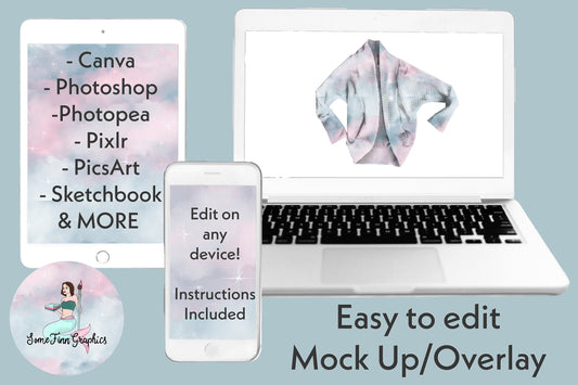 Realistic Waffle Sweater Mock Up