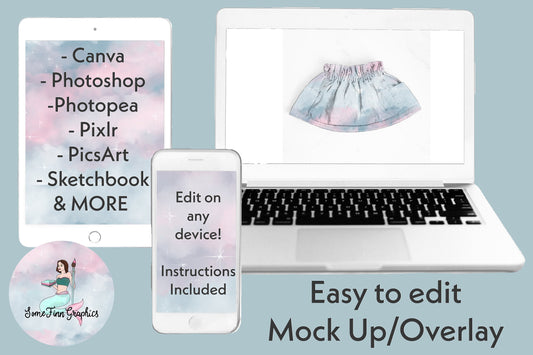 Realistic Pocket Skirt Mock Up