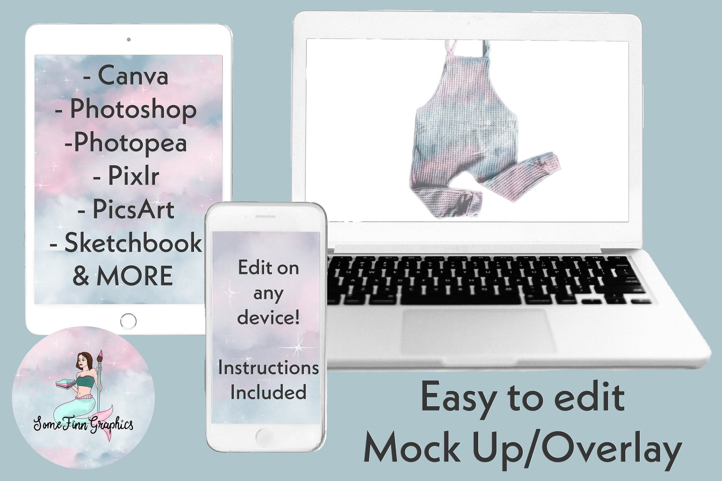 Realistic Overalls Mock Up