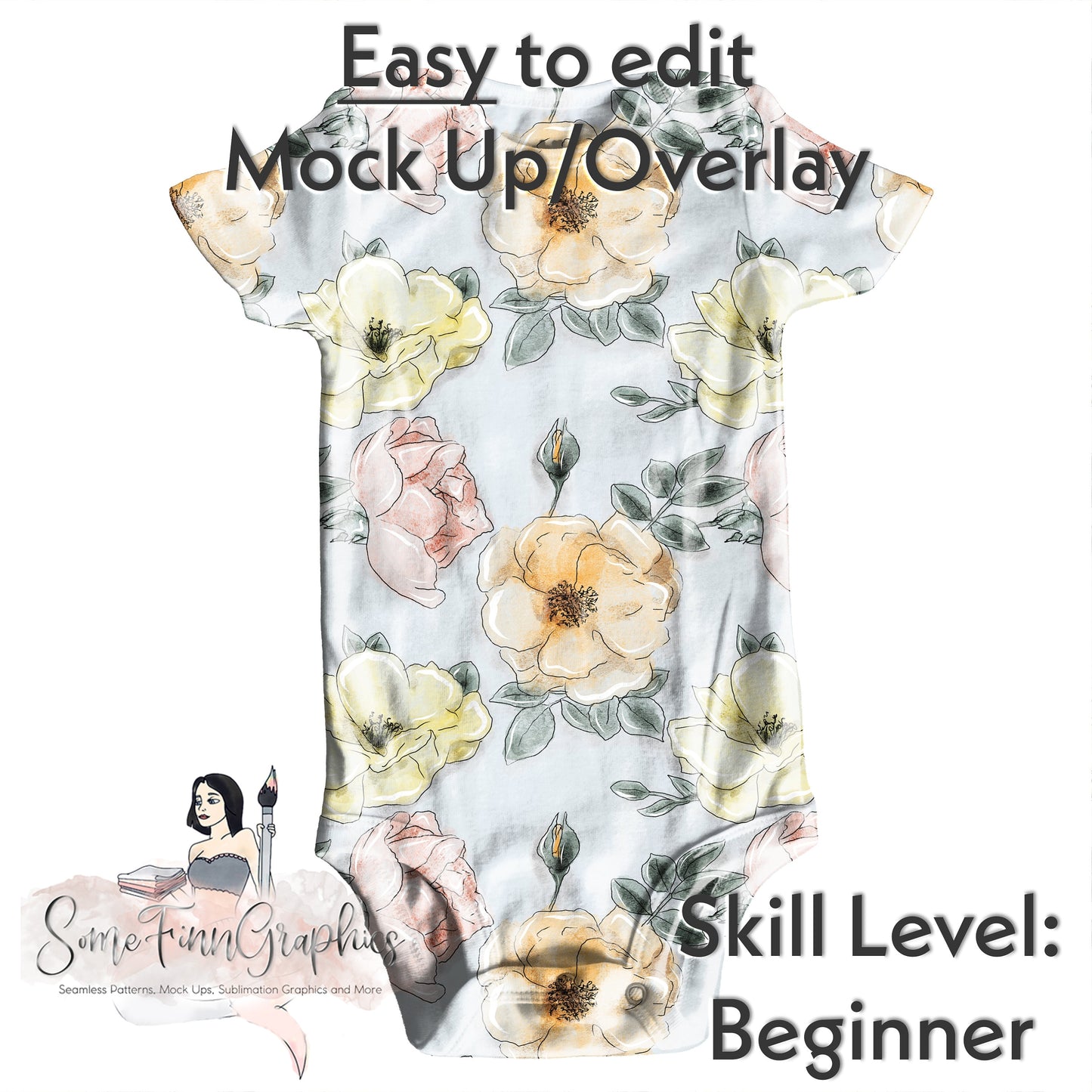 Realistic Onesie Mock Up