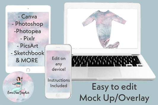 Realistic Newborn Knot Mock Up