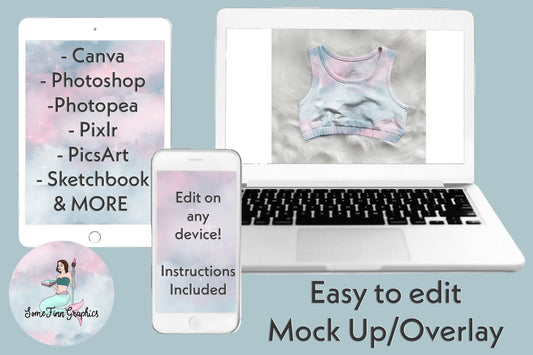 Realistic Sports Bra Mock Up