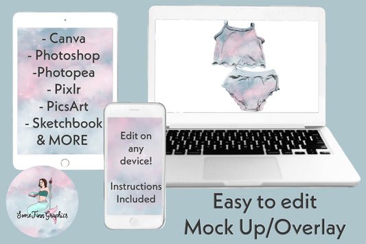 Realistic Summer Pjs Mock Up