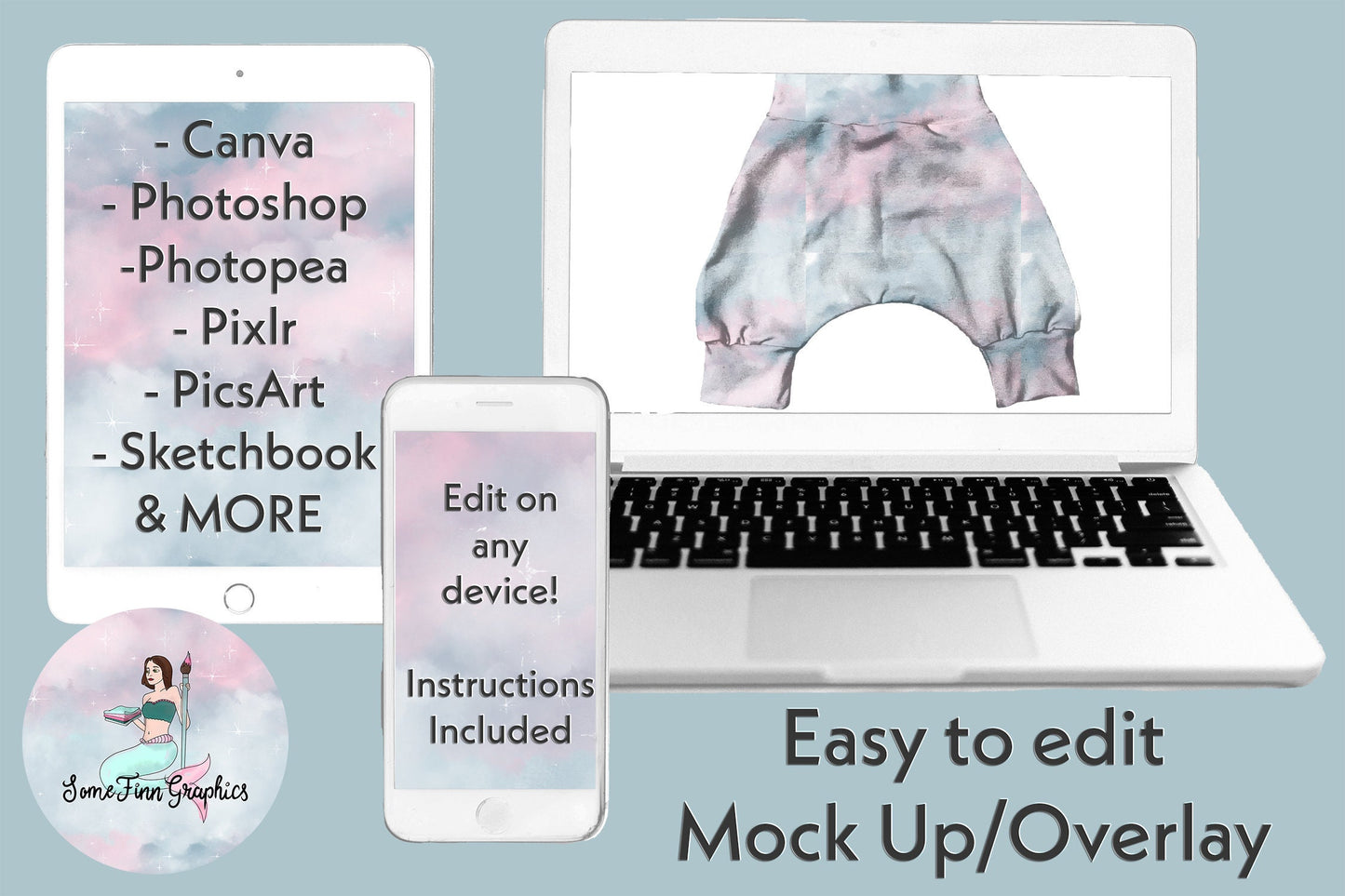 Realistic Harlem Shorts Mock Up