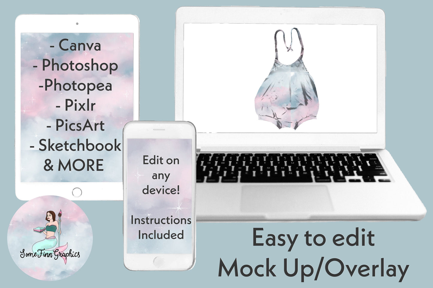 Realistic Bubble Romper Halter Mock