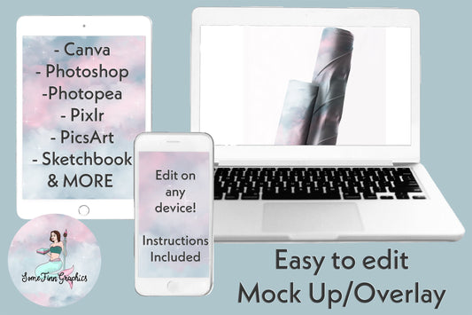 Realistic Fabric Bolts Mock Up