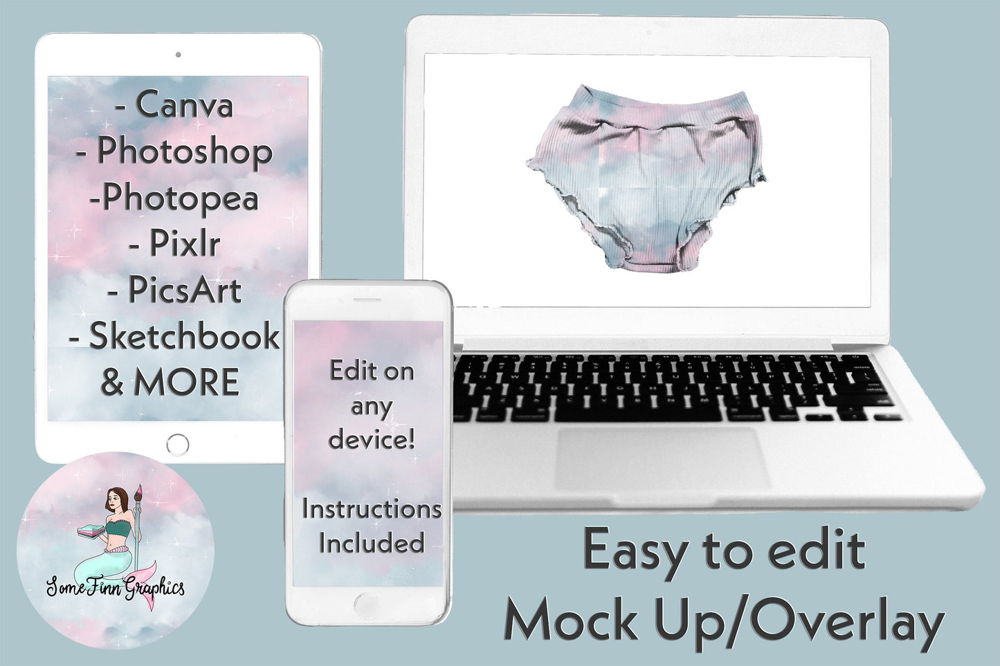 Realistic Summer Pj Shorts Mock Up