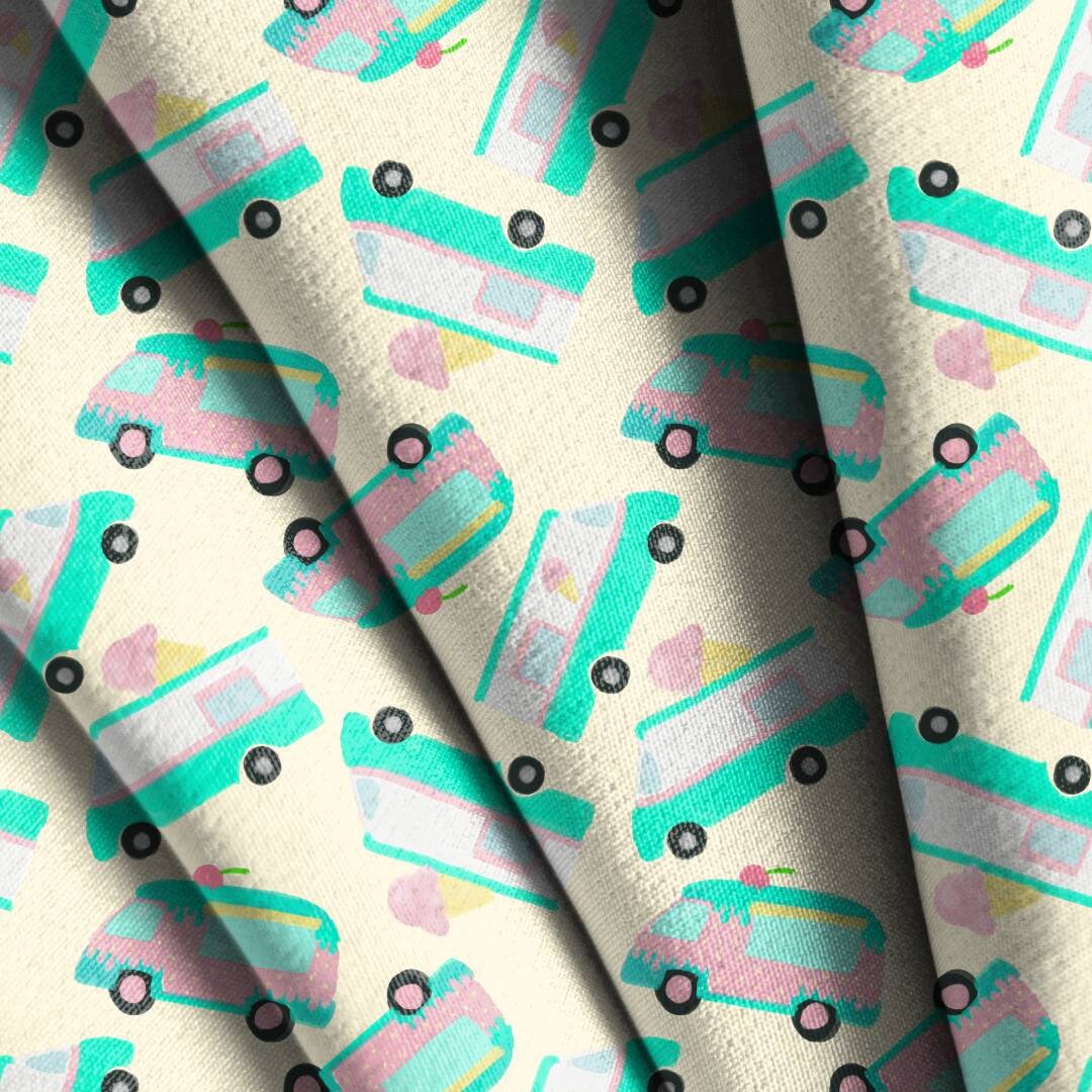 Ice Cream Truck Seamless Bundle