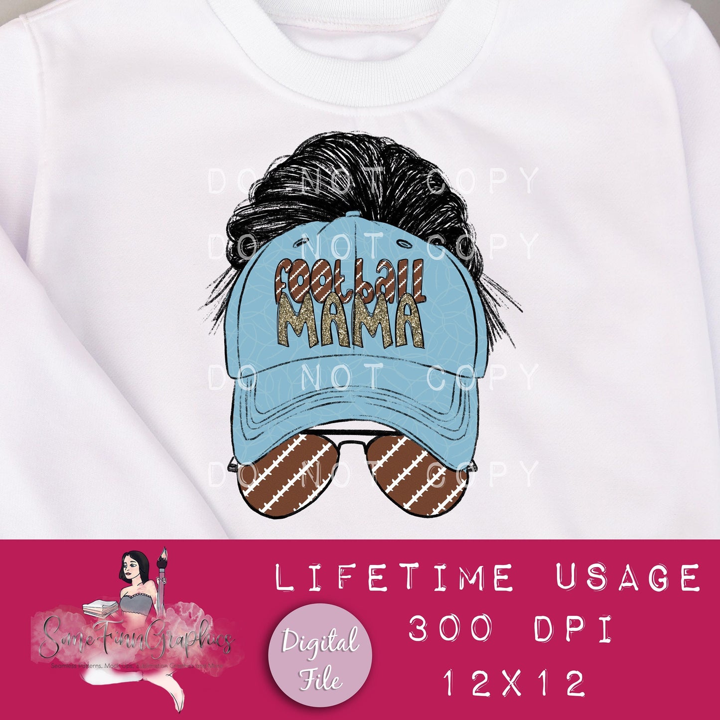 Football Mama Sublimation Graphic