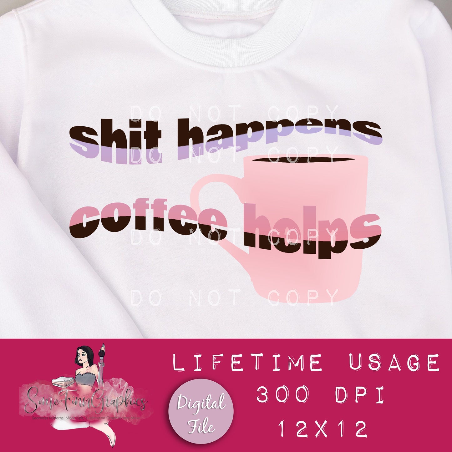 Coffee Sublimation Graphic