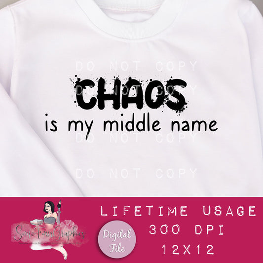 Chaos Sublimation Graphic