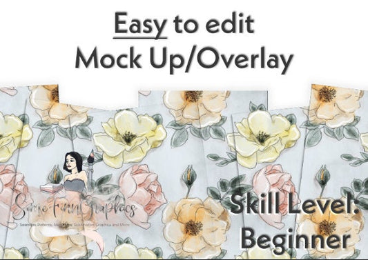 Realistic Faux Leather Mock Up