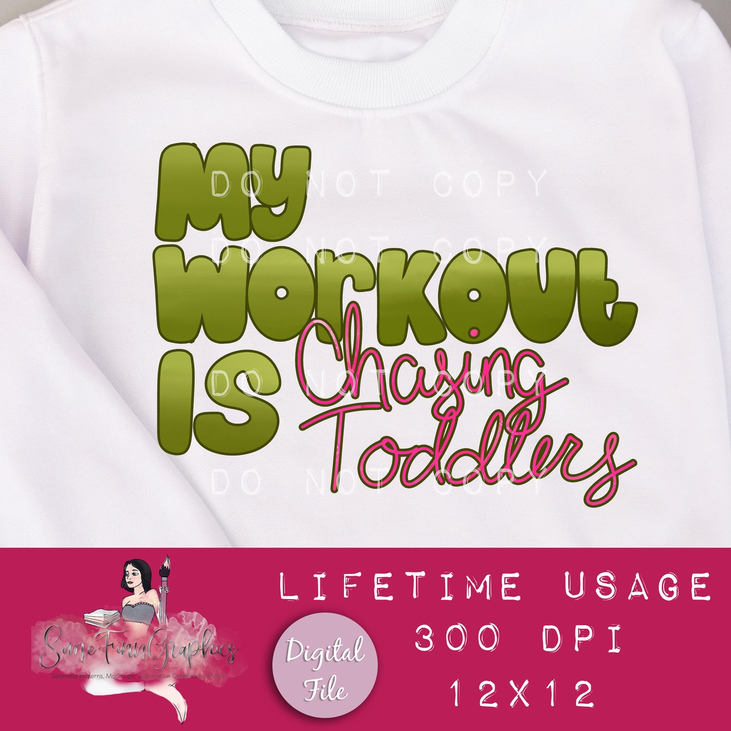 Toddler Workout Sub Clip Art