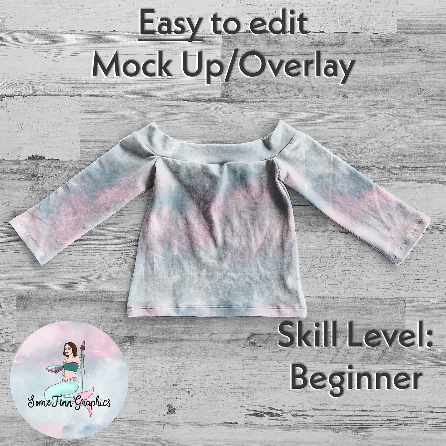 Realistic Off the Shoulder Top Mock Up