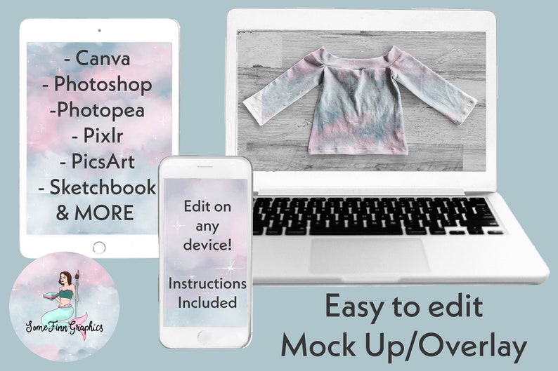 Realistic Off the Shoulder Top Mock Up