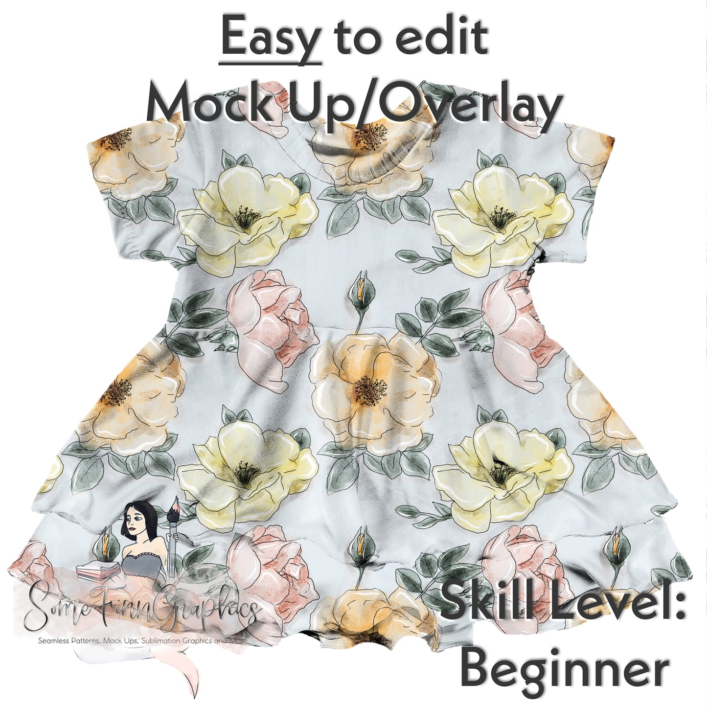 Realistic Double Peplum Mock Up