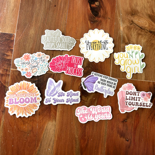 Uplifting Floral Stickers