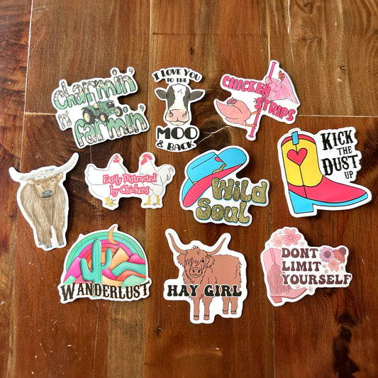 Western Farm Stickers