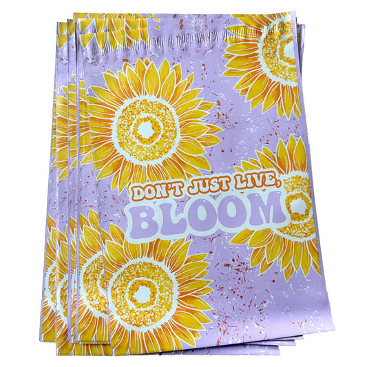 10x13 Sunflower Biodegradable Poly Mailers