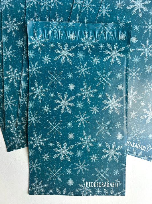 Snowflake 6x9 Poly Mailers