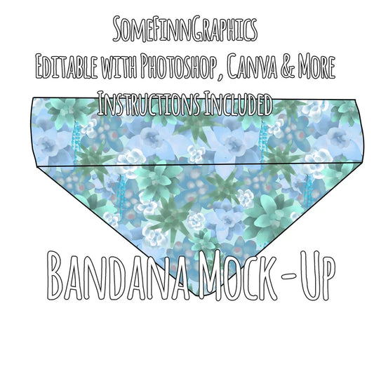 Dog Collar Bandana Mock-Up
