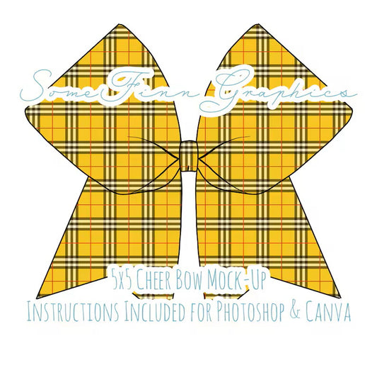 Cheer Bow Mock-Up
