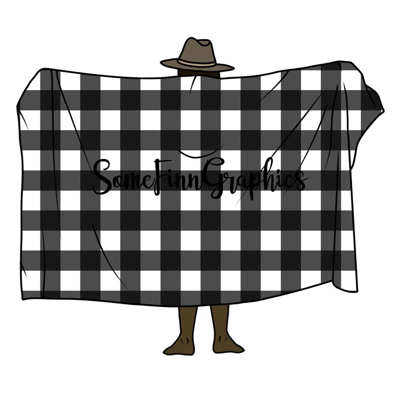 Buffalo Plaid Black and White Digital Paper