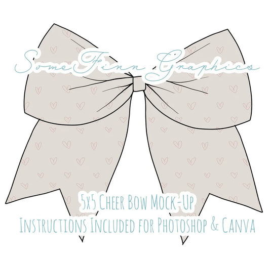 Cheer Bow Mock-Up
