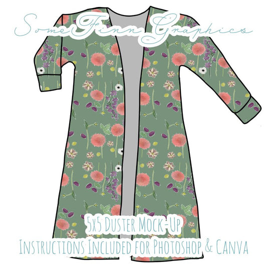 Cardigan Duster Mock-Up