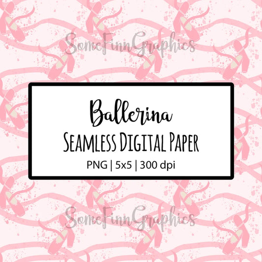 Ballet Splatter Digital Paper