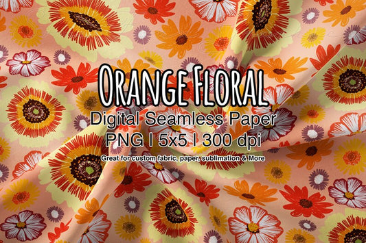 Boho Flowers Texture Seamless Design Pattern