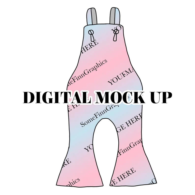 Flare Overalls Mock-Up