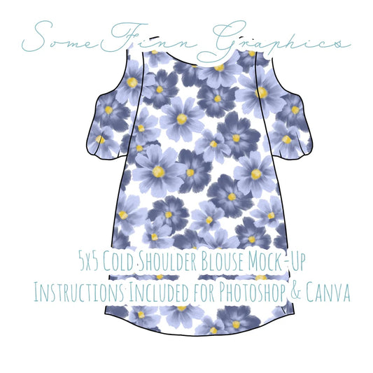 Cold Shoulder Shirt Mock-Up