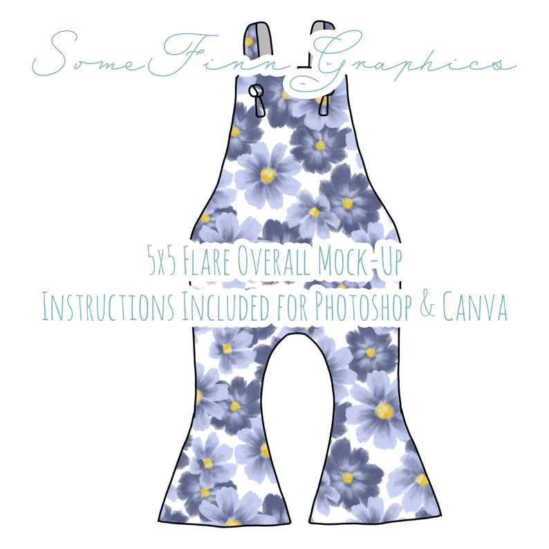 Flare Overalls Mock-Up
