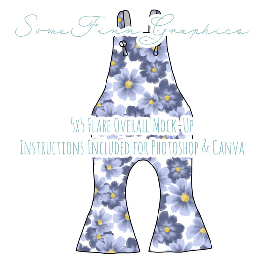 Flare Overalls Mock-Up