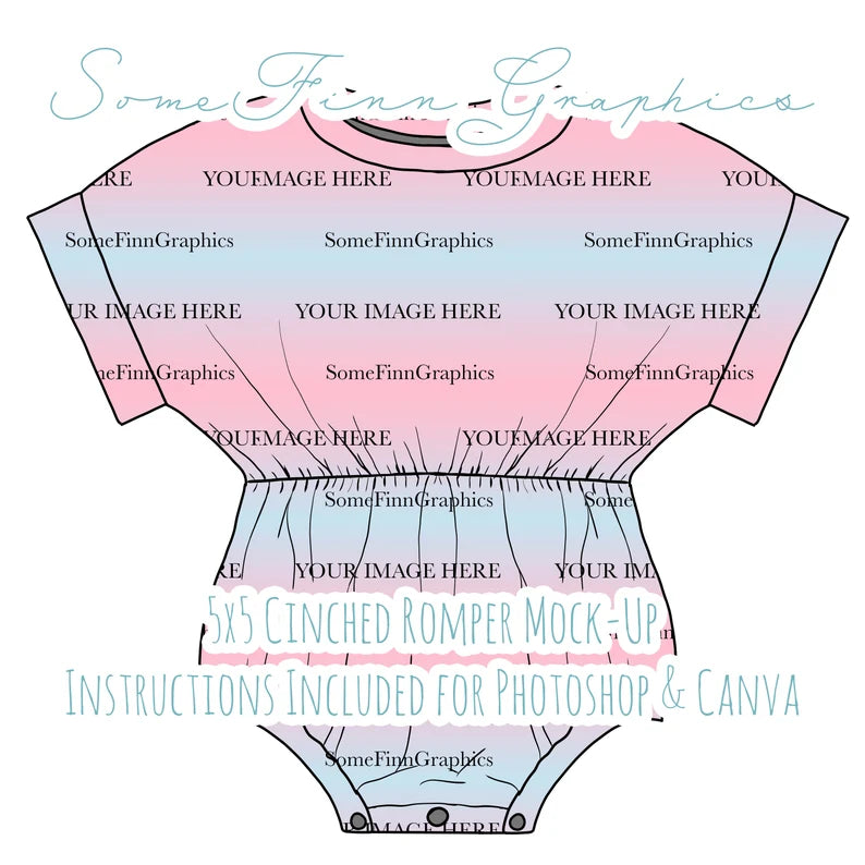 Cinched Romper Mock-Up